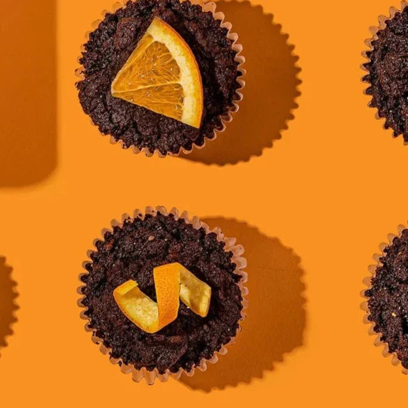 Keto Chocolade-Sinaasappelmuffins